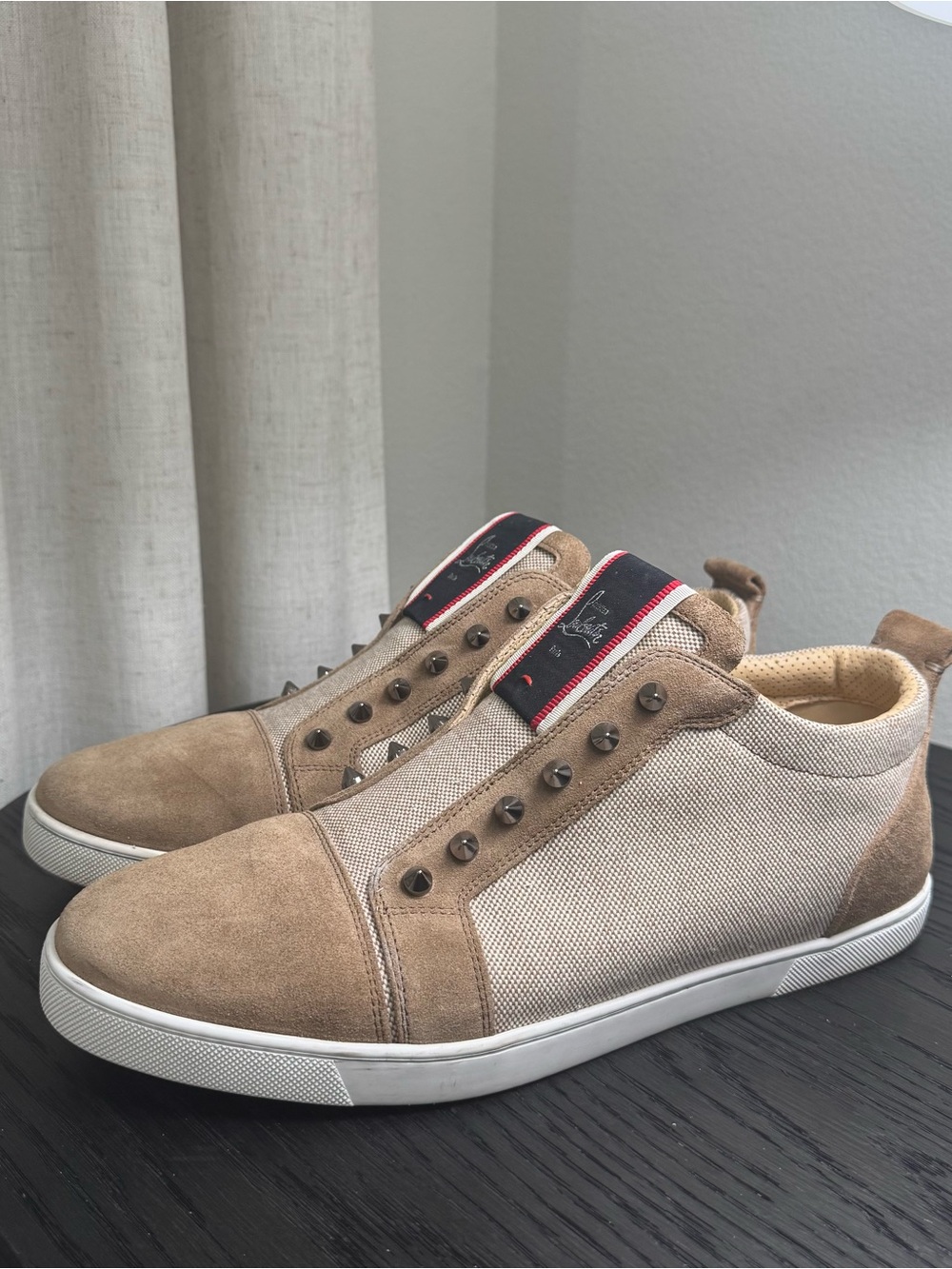 Christian Louboutin F.A.V Fique A Vontade Sneakers Brown 46